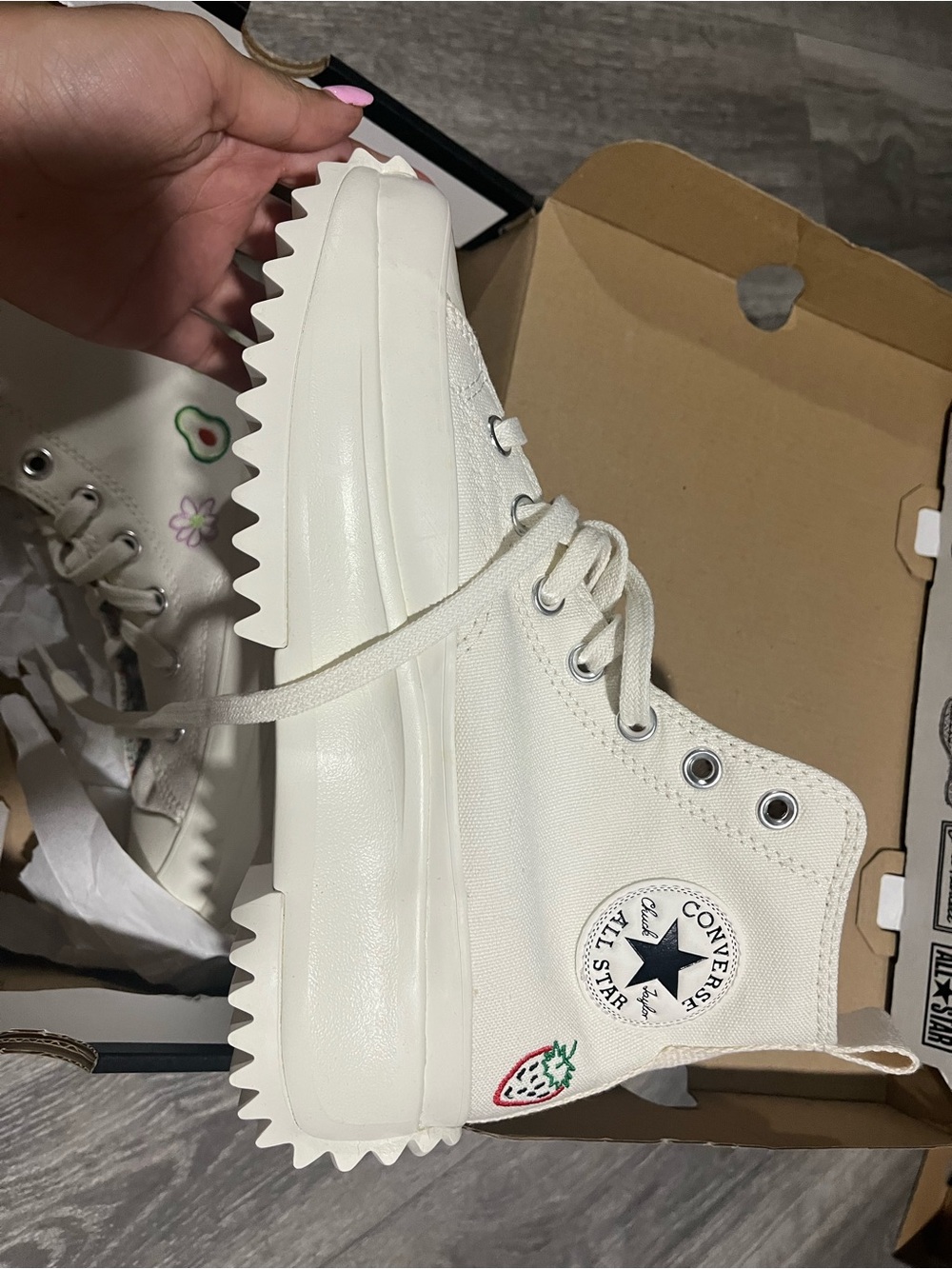 Converse White Platform Chuck Taylor All Star Sneakers